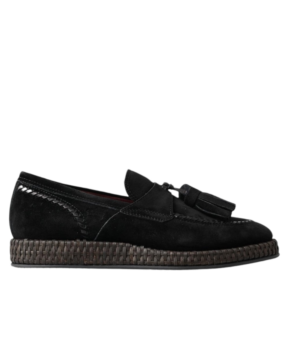 Dolce & Gabbana Zwart Suede Espadrille Loafers