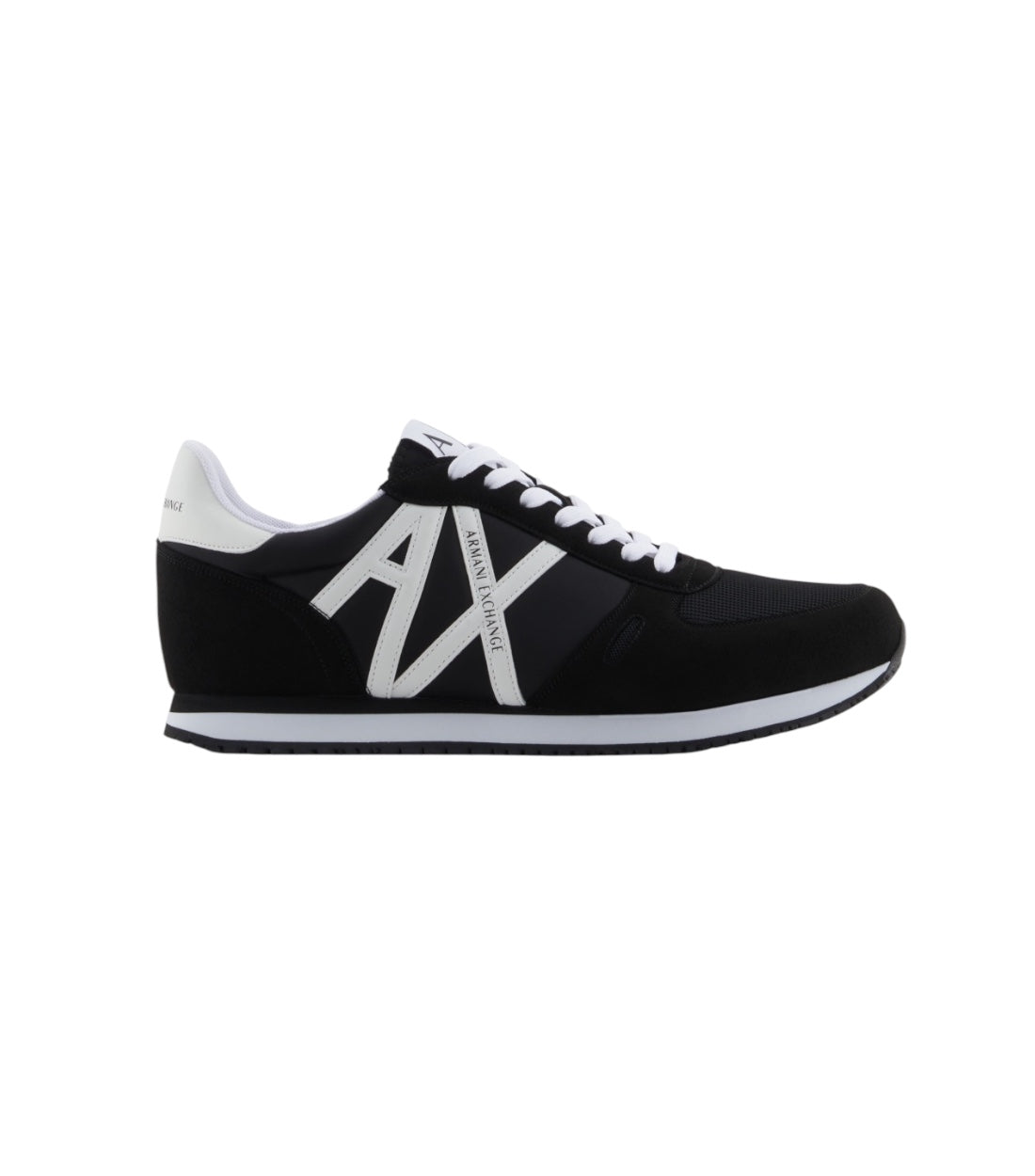 Armani Exchange Zwart Retro Runner Sneakers