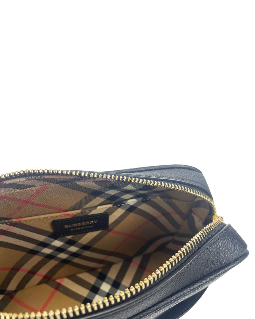 Burberry  Zwart Leren Crossbody Tas