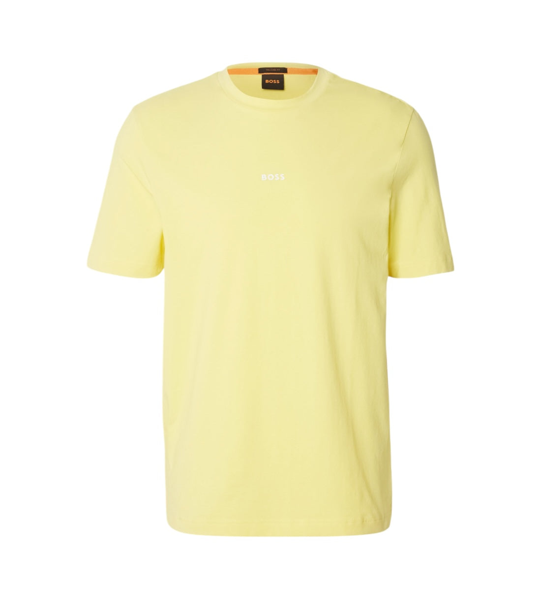 Hugo Boss Geel Katoenen Plain T-shirt