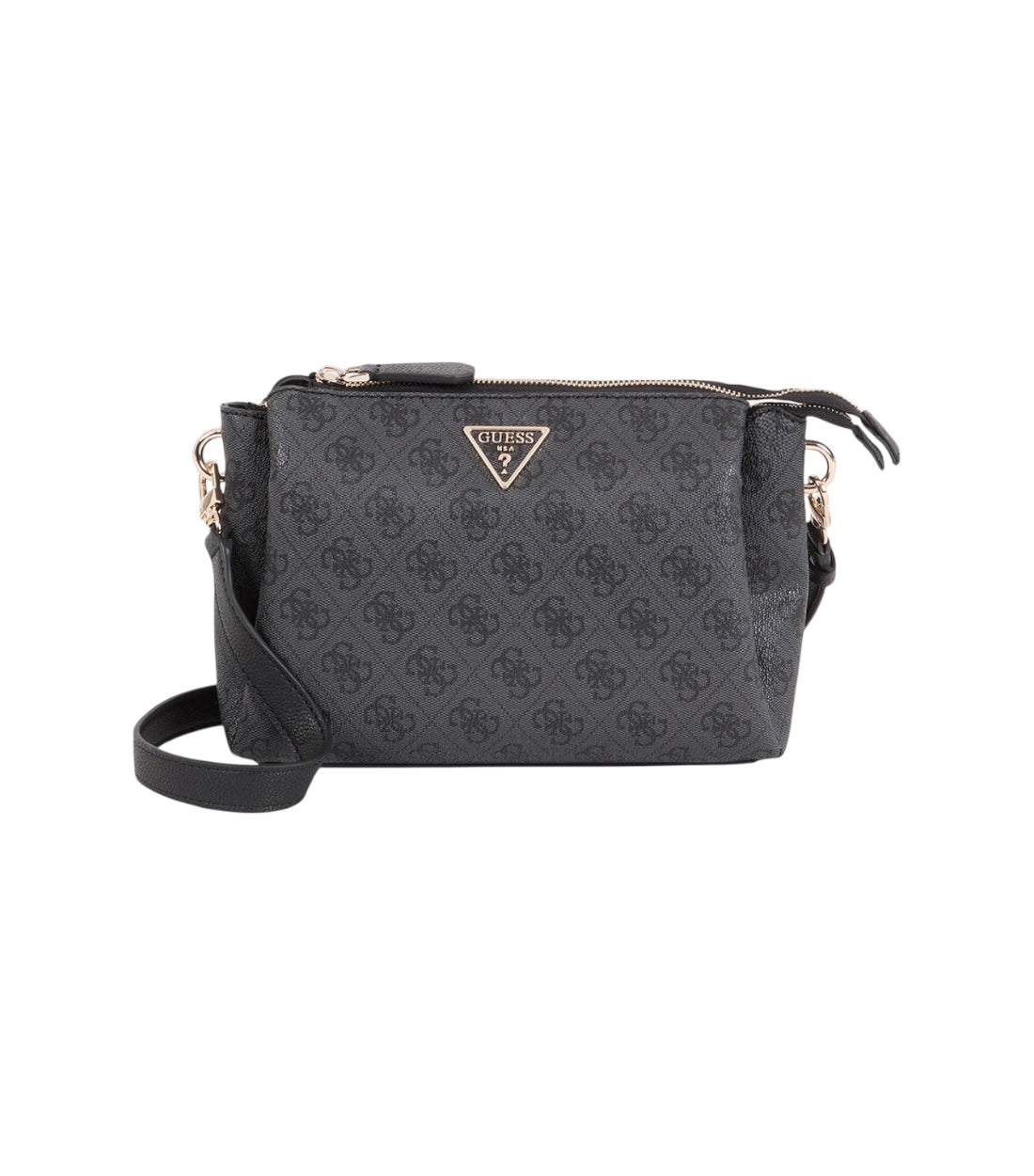 Guess Zwart Noelle Crossbody Tas Met Logoprint