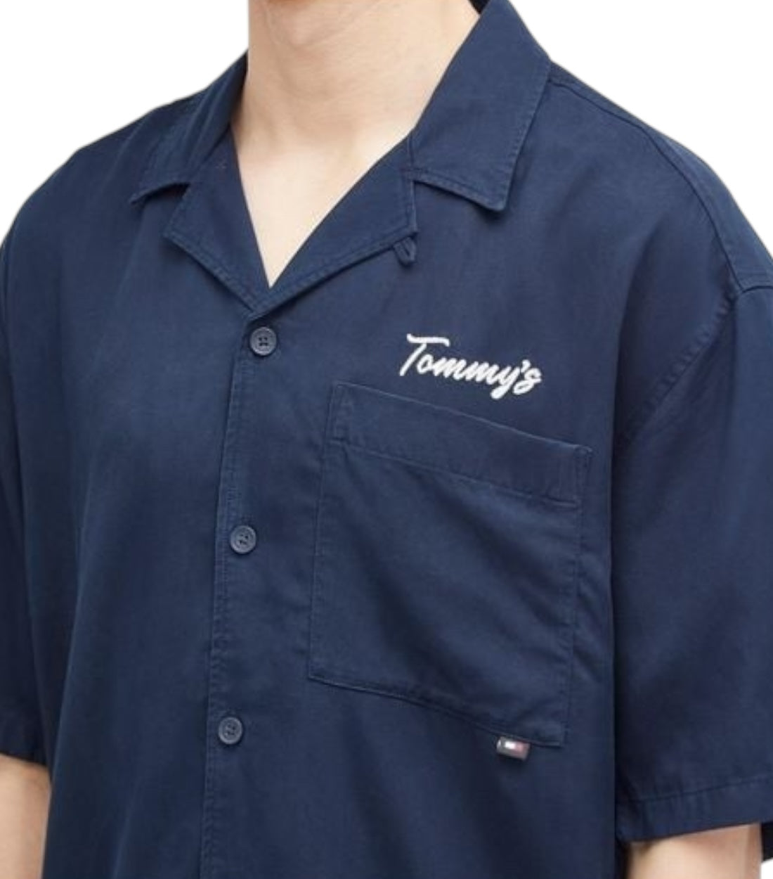 Tommy Hilfiger Jeans Blauw Resort Vacation Shirt