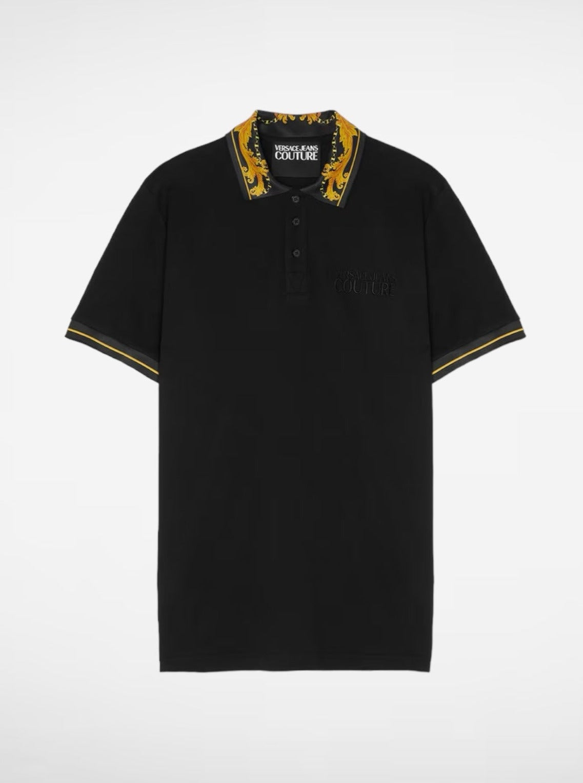 Versace Jeans Couture Zwart Polo Baroque