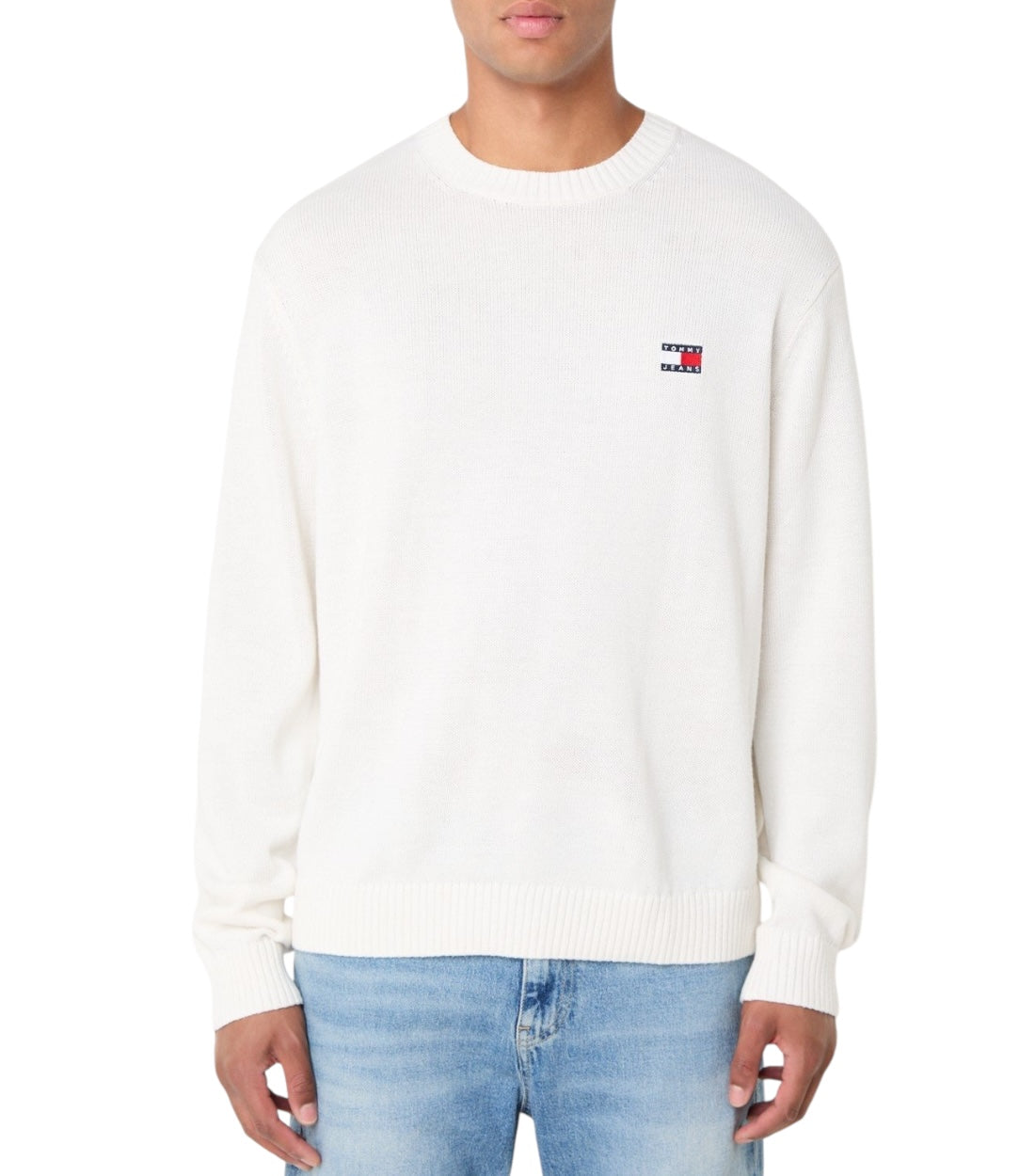 Tommy Hilfiger Jeans Fijngebreide Pullover In Wolblend Met Logo