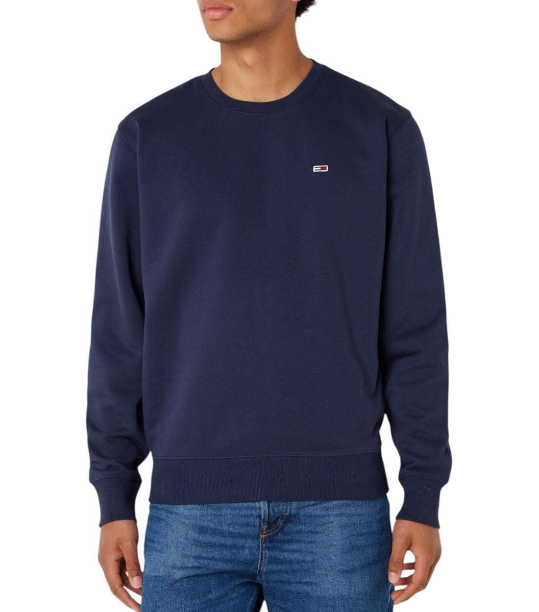 Tommy Hilfiger Jeans Sweater Met Ronde Hals En Logoborduring