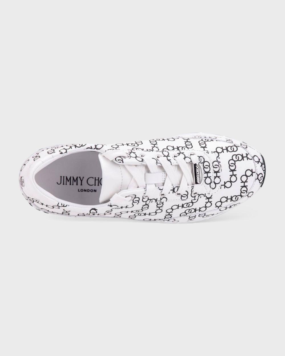 Jimmy Choo Wit / Zwart Monza Sneakers