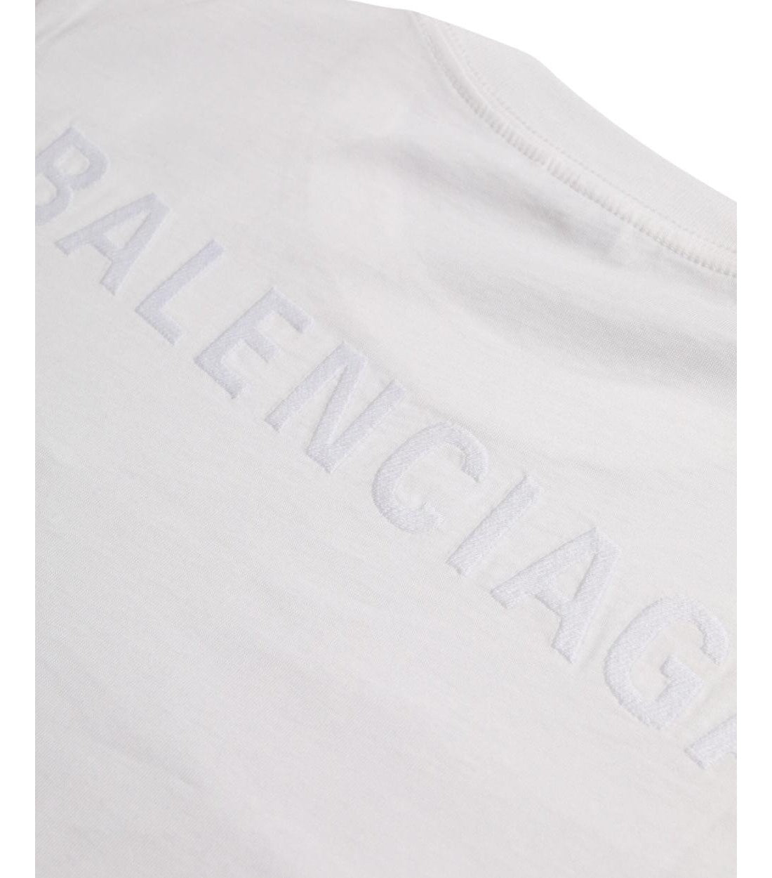 Balenciaga Wit Geborduurd T-shirt