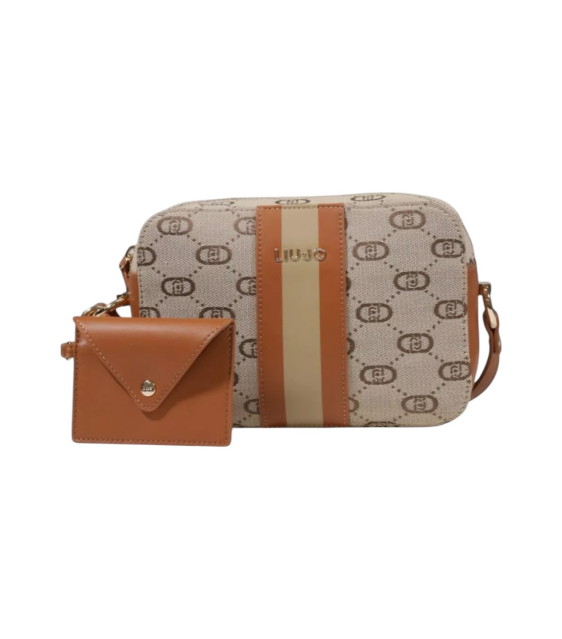 Liu Jo Bruin Crossbody Tas Met Logo