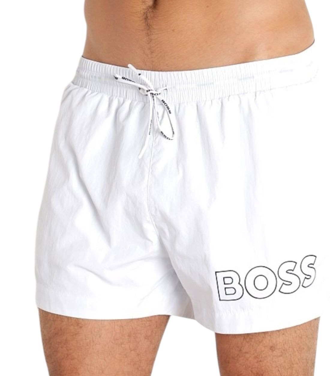 Hugo Boss Wit Polyamide Mooneye Zwembroek