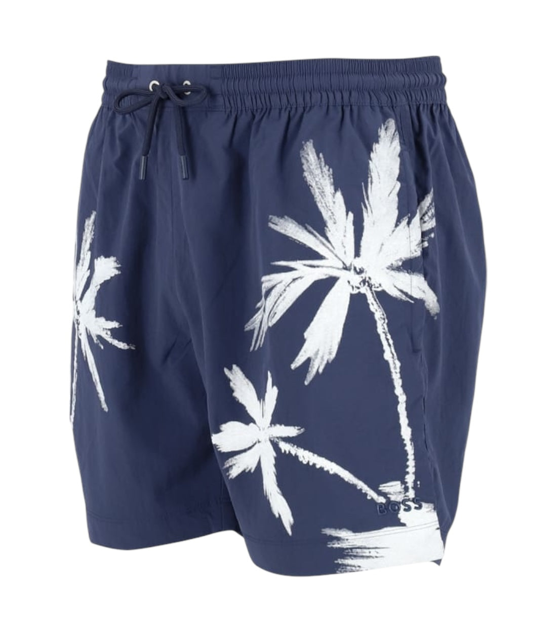 Boss Blauw Zwemshort Met Palmbomen