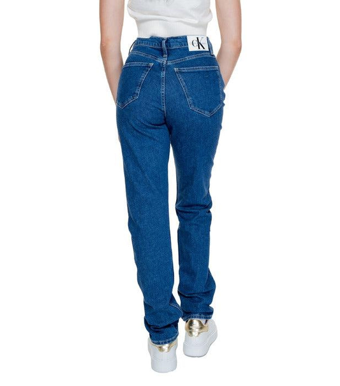 Calvin Klein Jeans Blauw Regular Fit Jeans Dames