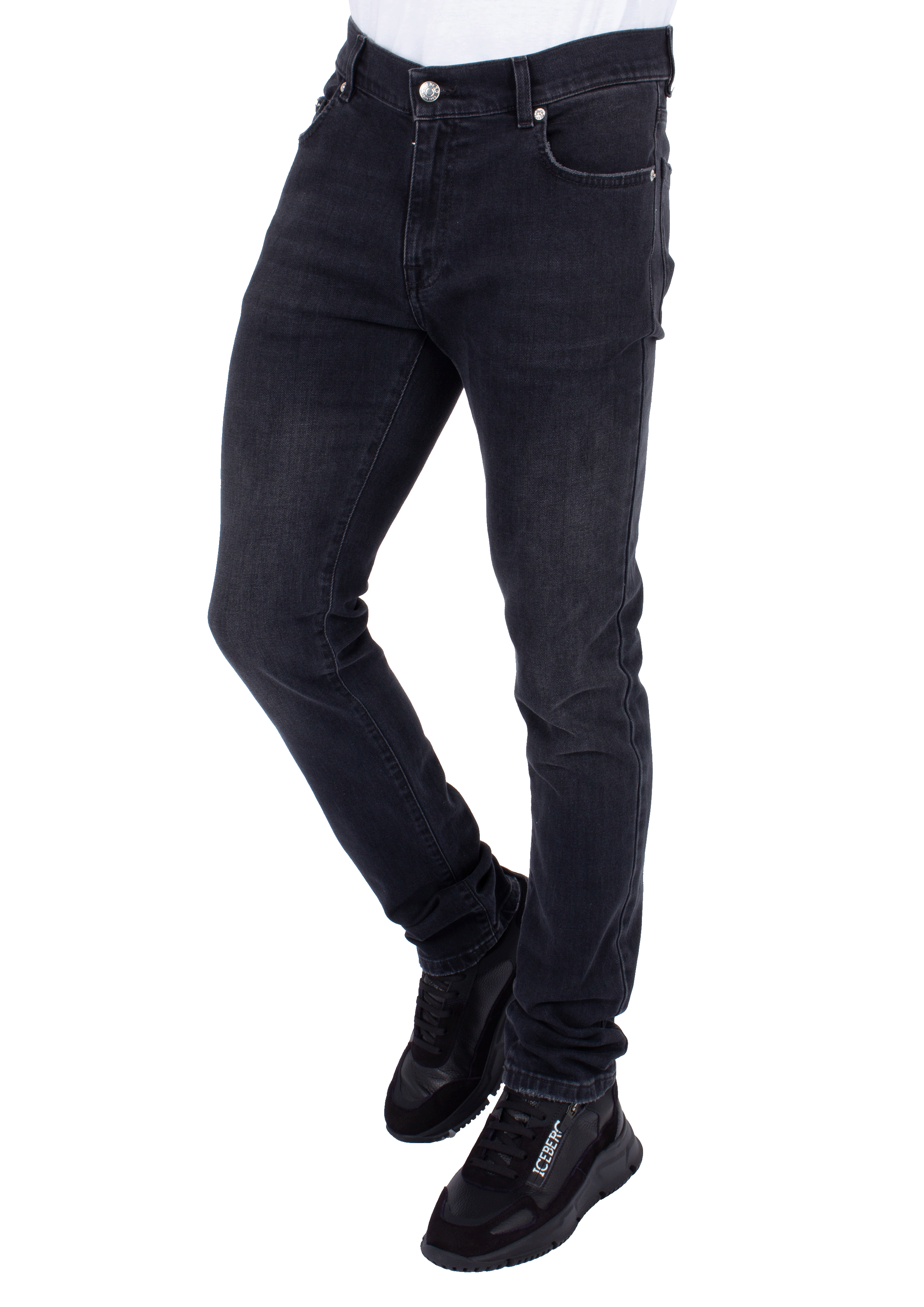 Iceberg Zwart 5 pocket Spijkerbroek / Jeans