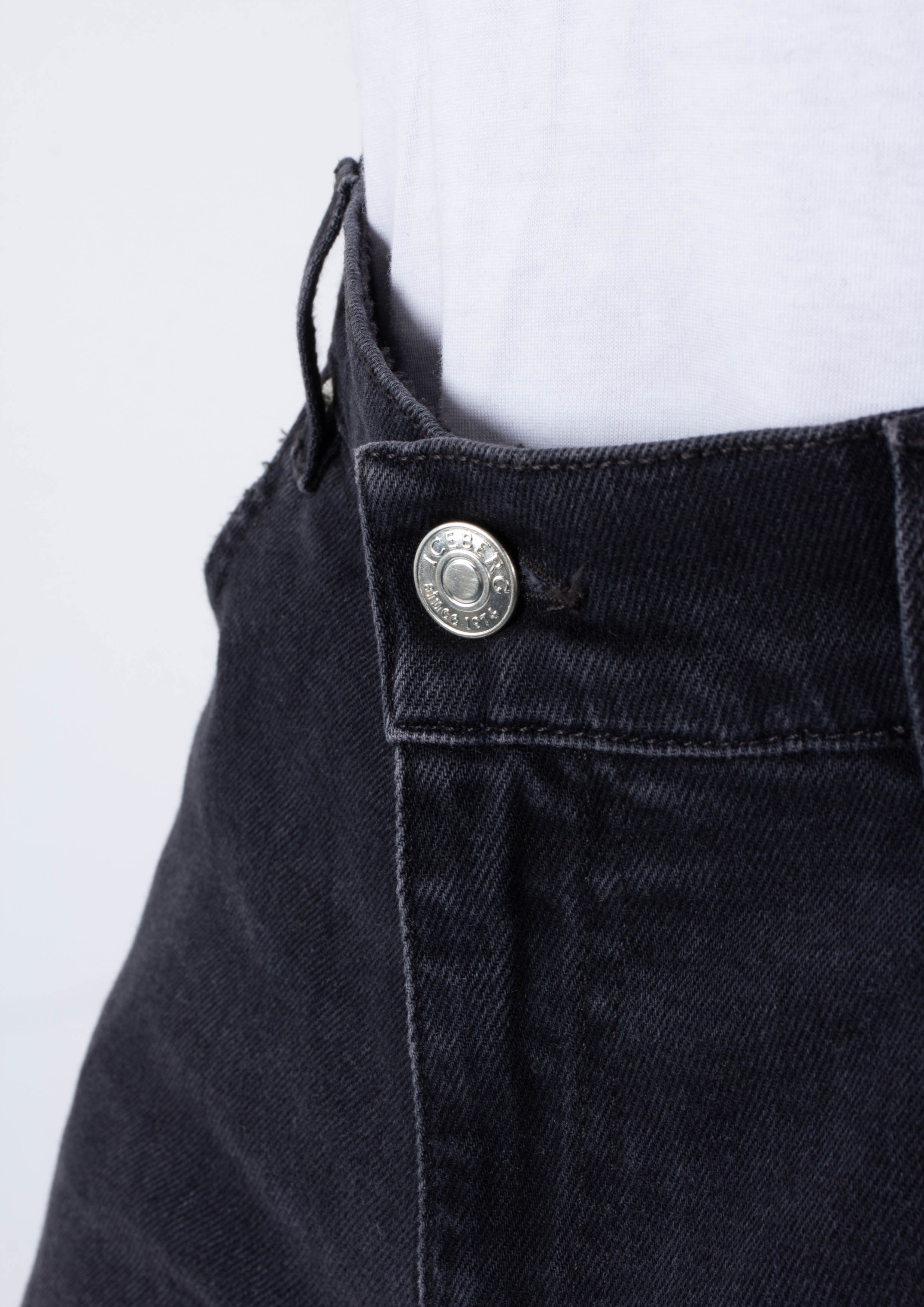 Iceberg Zwart 5 pocket Spijkerbroek / Jeans