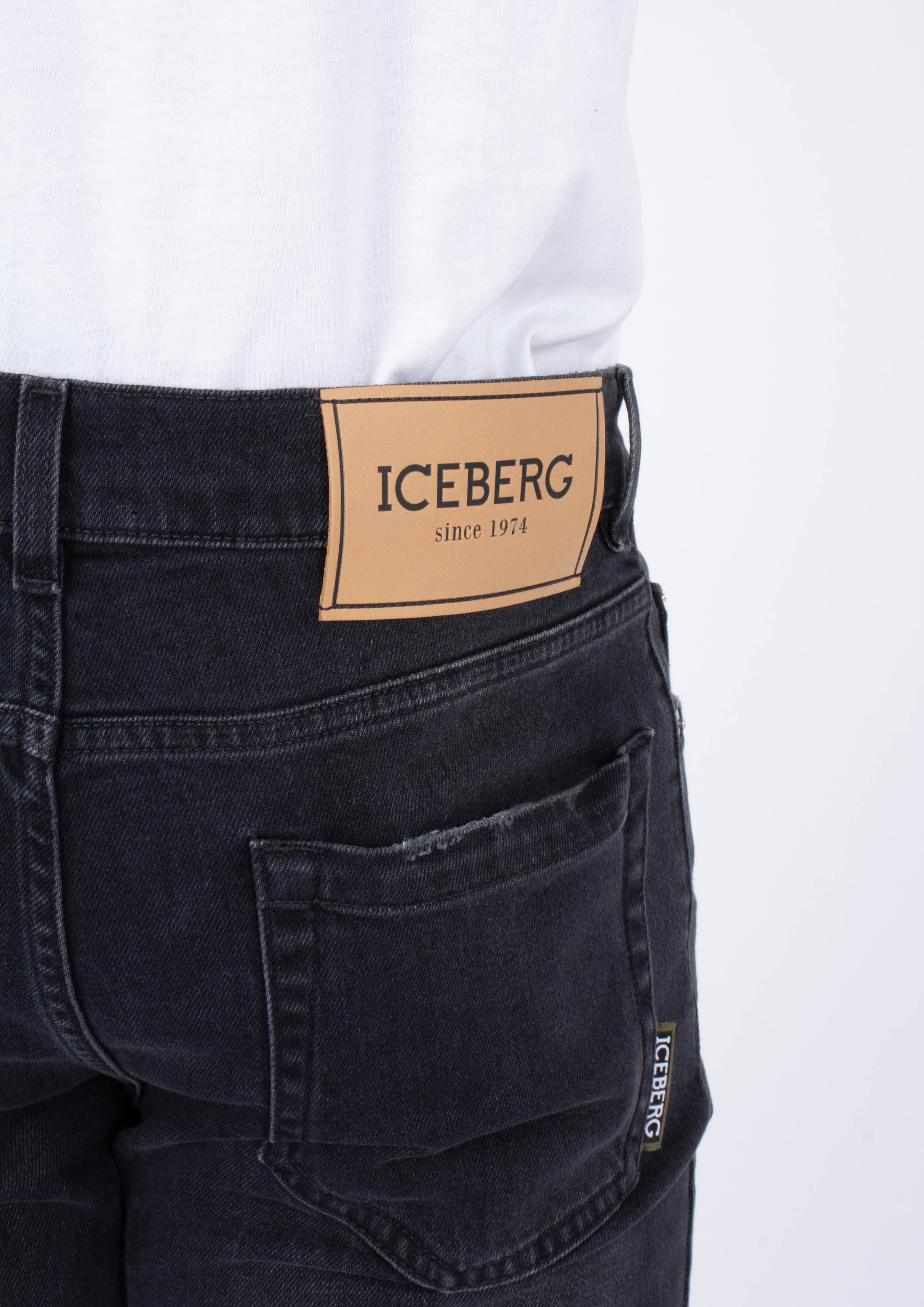 Iceberg Zwart 5 pocket Spijkerbroek / Jeans