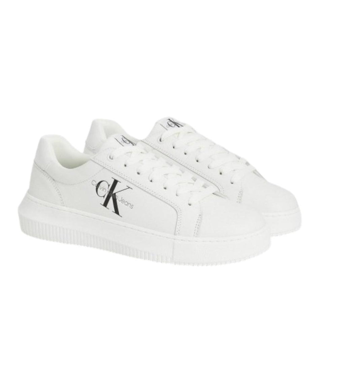 Calvin Klein Chunky Sneakers Met Labelprint In Wit