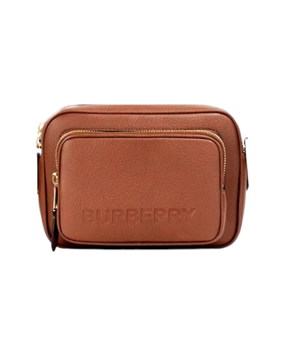 Burberry Bruin Leren Crossbody Tas