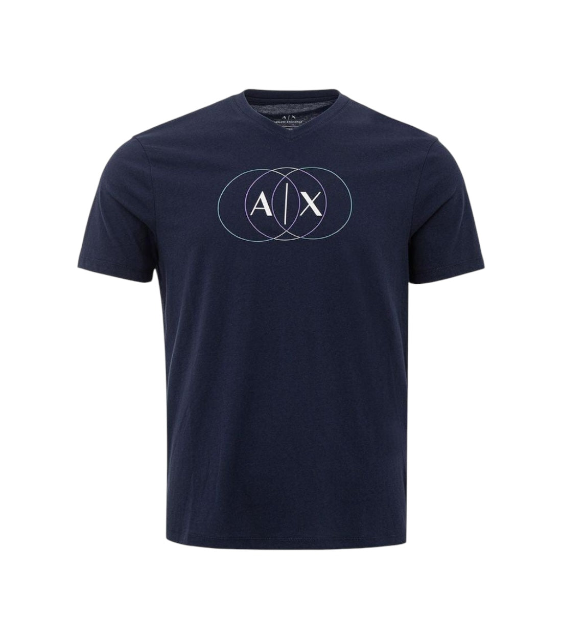 Armani Exchange Blauw Regular Fit T-shirt