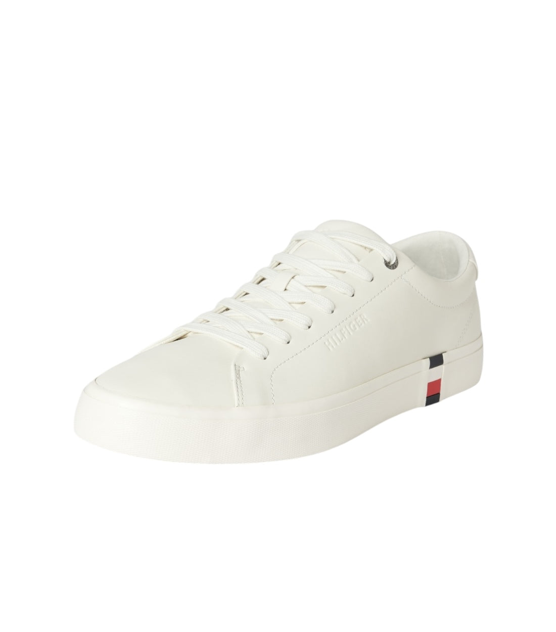 Tommy Hilfiger Off-White Corporate Sneakers Met Labeldetails