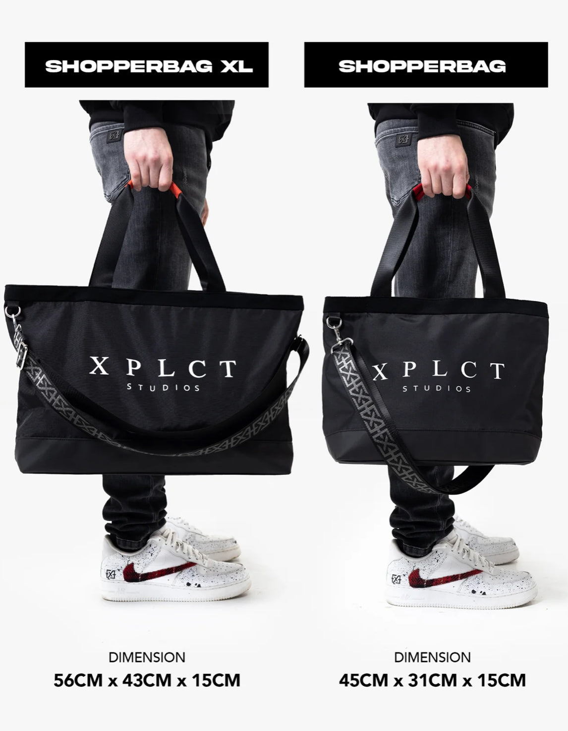 XPLCT Studios Shopperbag Zwart XL