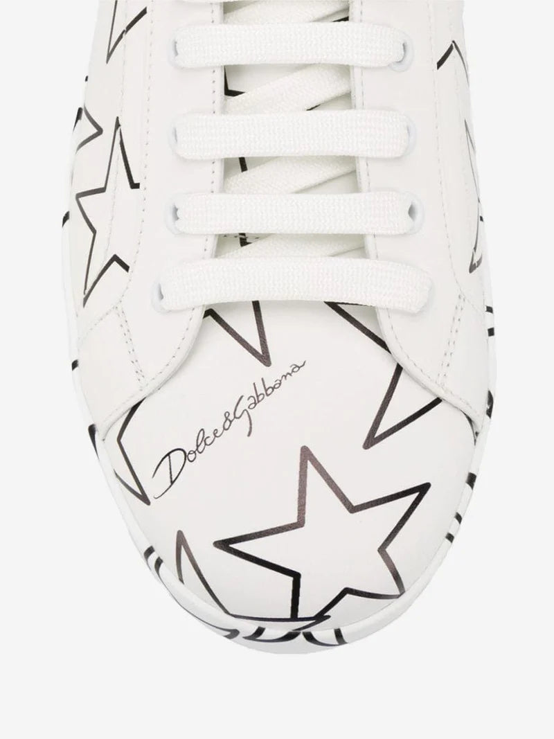 Dolce & Gabbana Wit Leren Sneakers