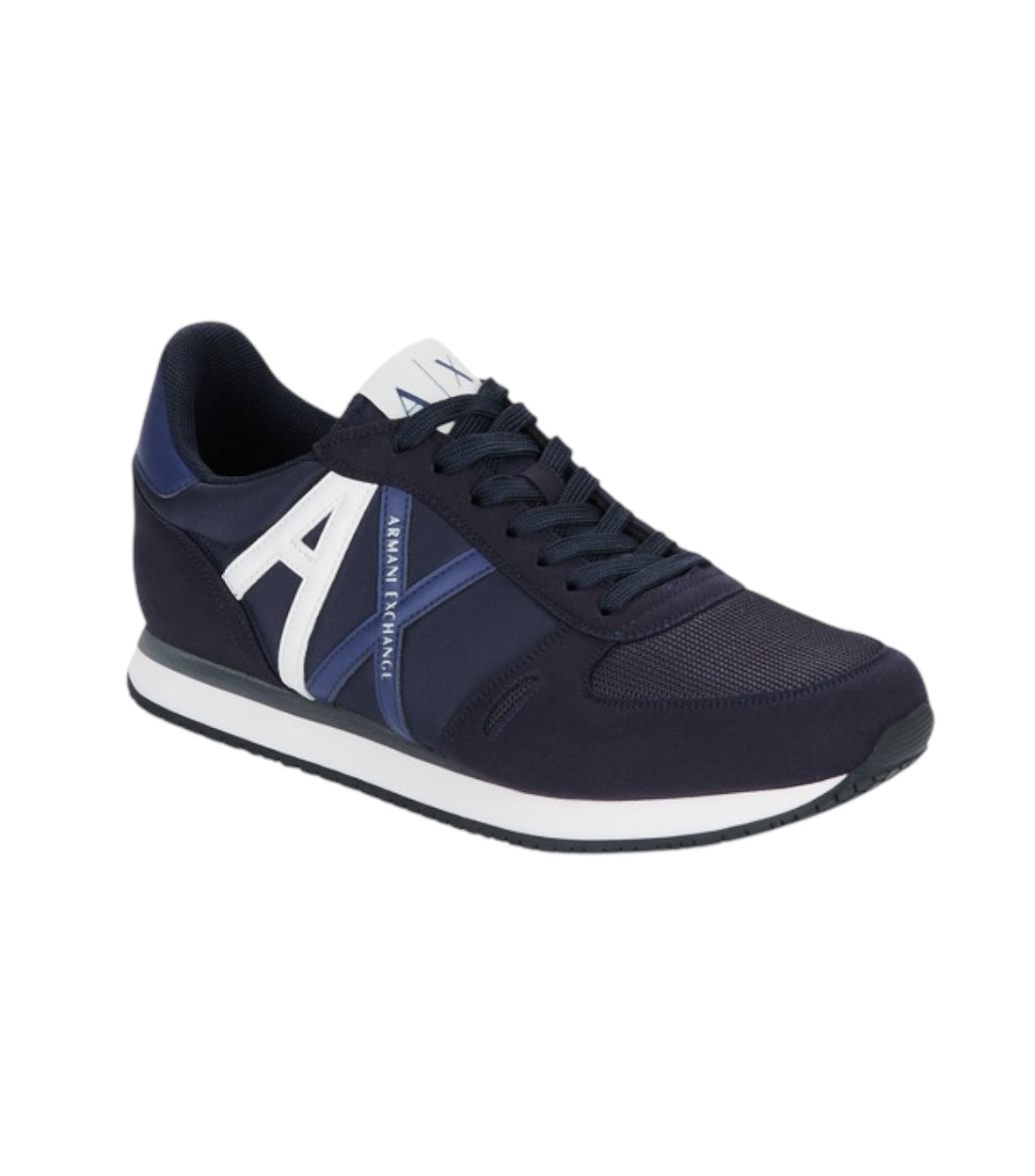 Armani Exchange Donkerblauw Retro Runner Sneakers