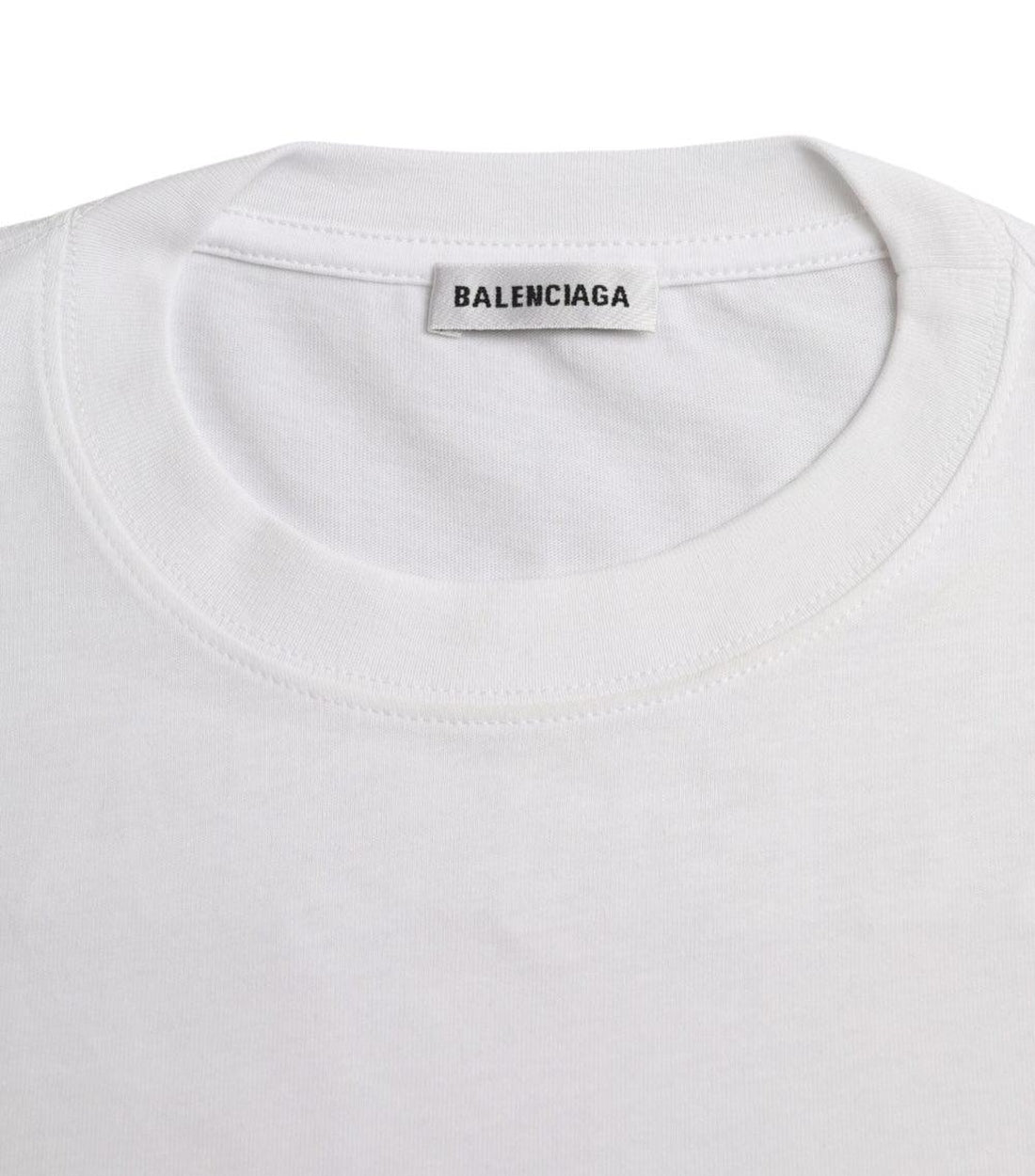 Balenciaga Wit Geborduurd T-shirt