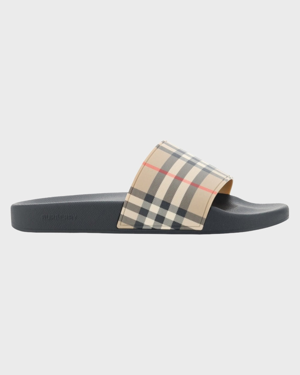 Burberry Beige Geruite Slippers