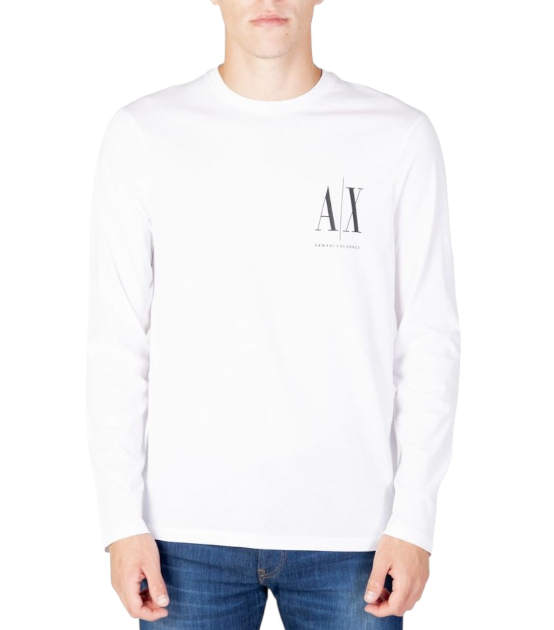 Armani Exchange Wit T-shirt Long Sleeve Met Logo