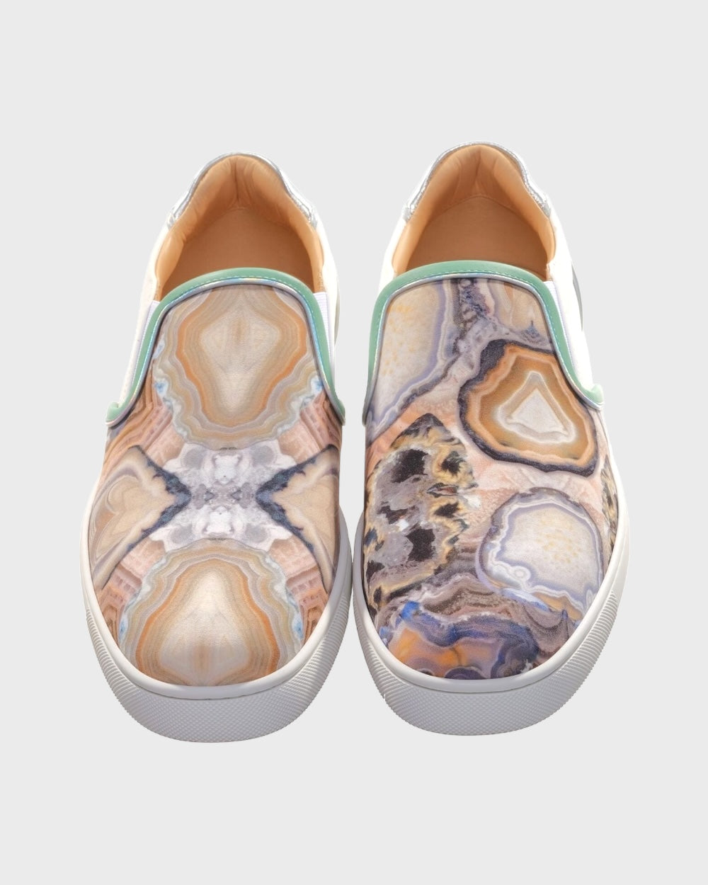 Christian Louboutin Sailor Boat Orlato Star Agate Print Slip-on Sneakers