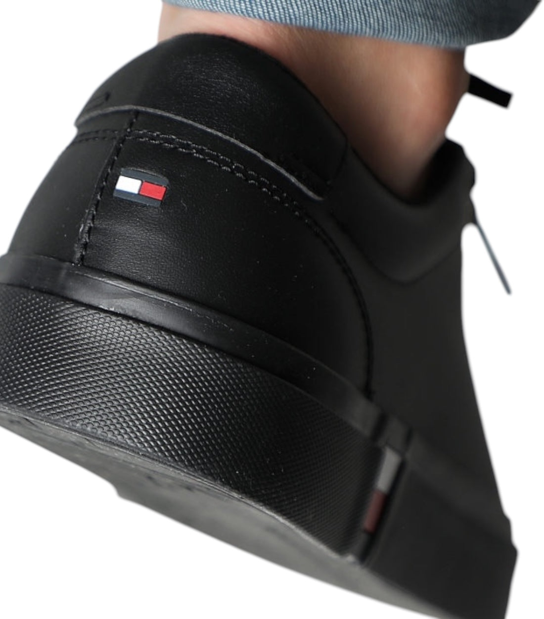 Tommy Hilfiger Slanke Zwart Milieuvriendelijke Sneakers