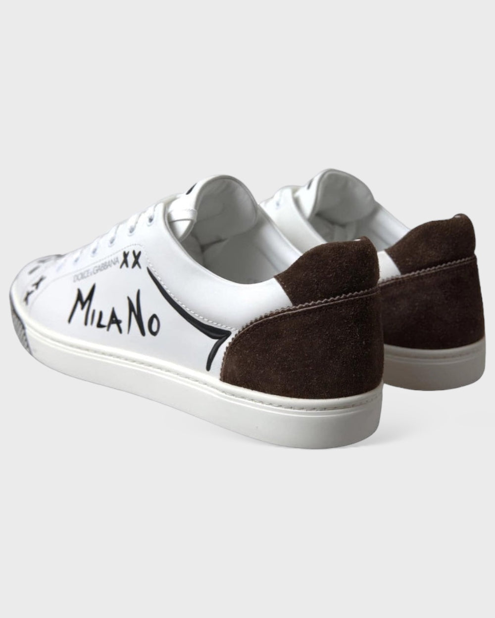 Dolce & Gabbana Wit Leren "Love" Casual Sneakers