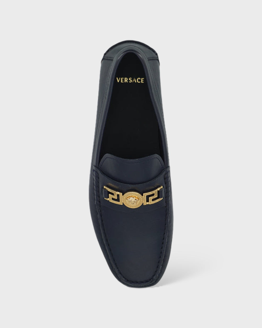 Versace | Kalfsleren Loafers Blauw