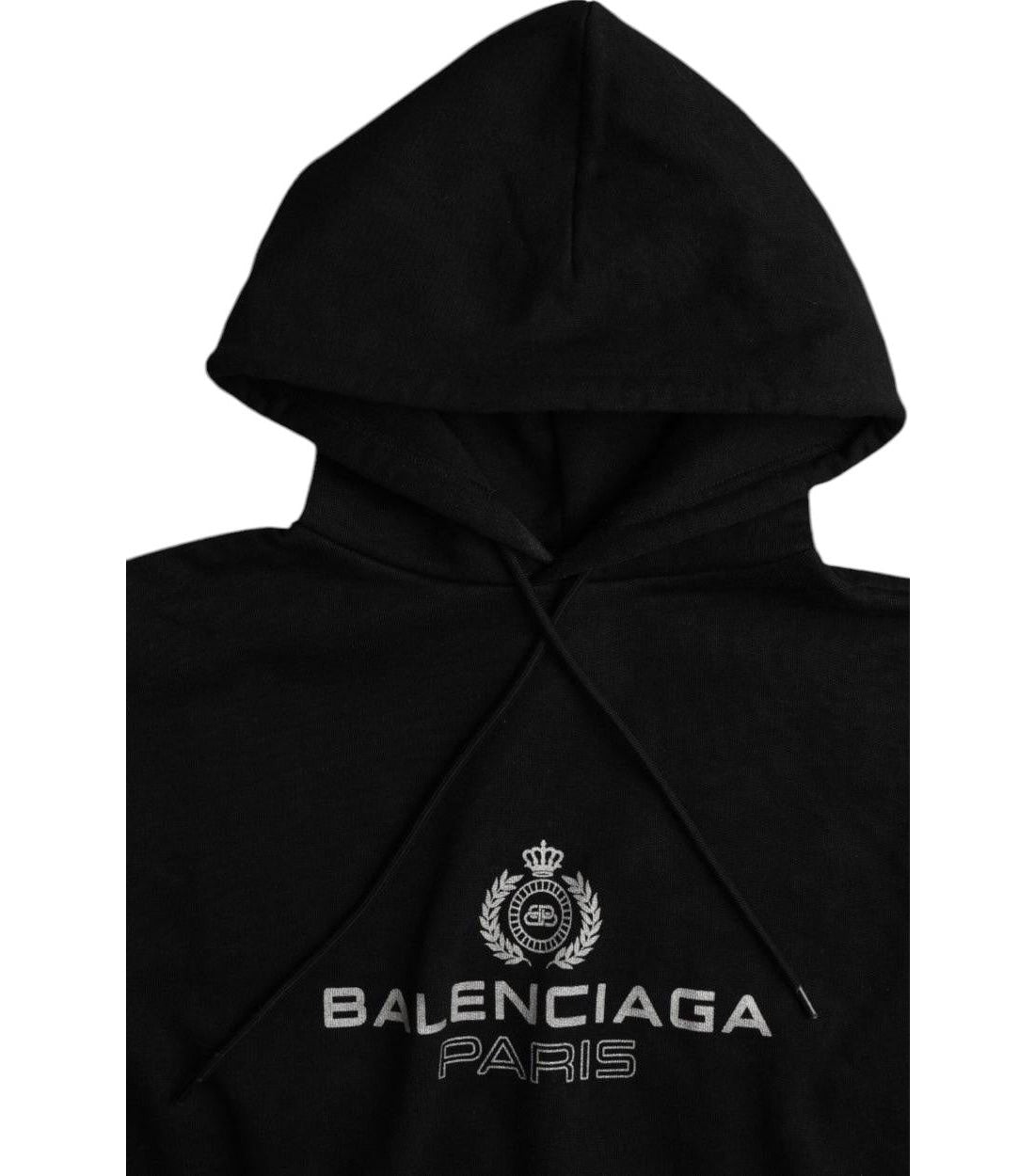 Balenciaga Zwart Paris Oversized Hoodie