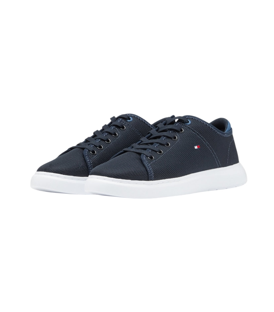 Tommy Hilfiger Chique Blauw Sneakers Met Logodetail