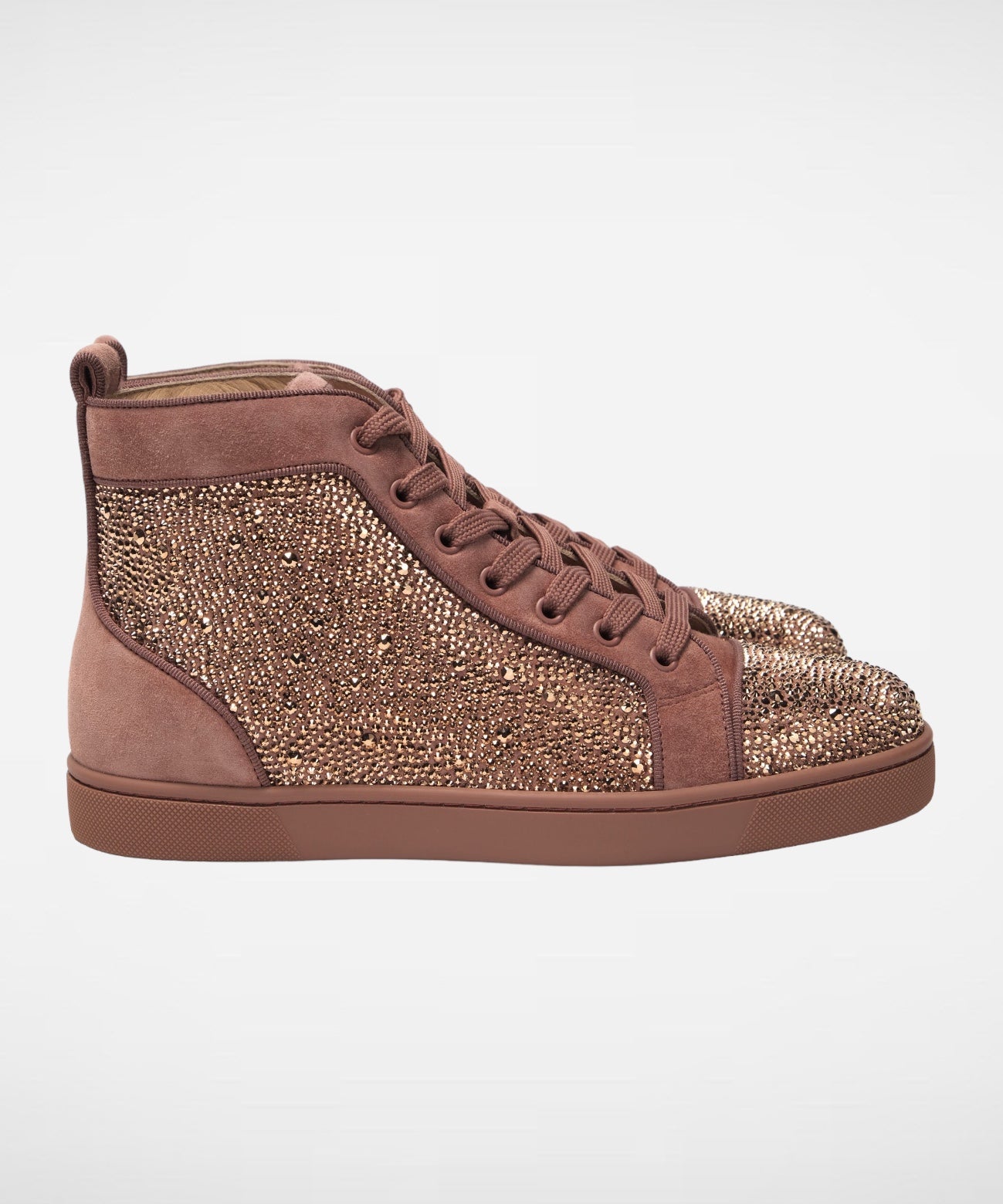 Christian Louboutin Faro Louis Orlato Flat Veau High Top Sneakers