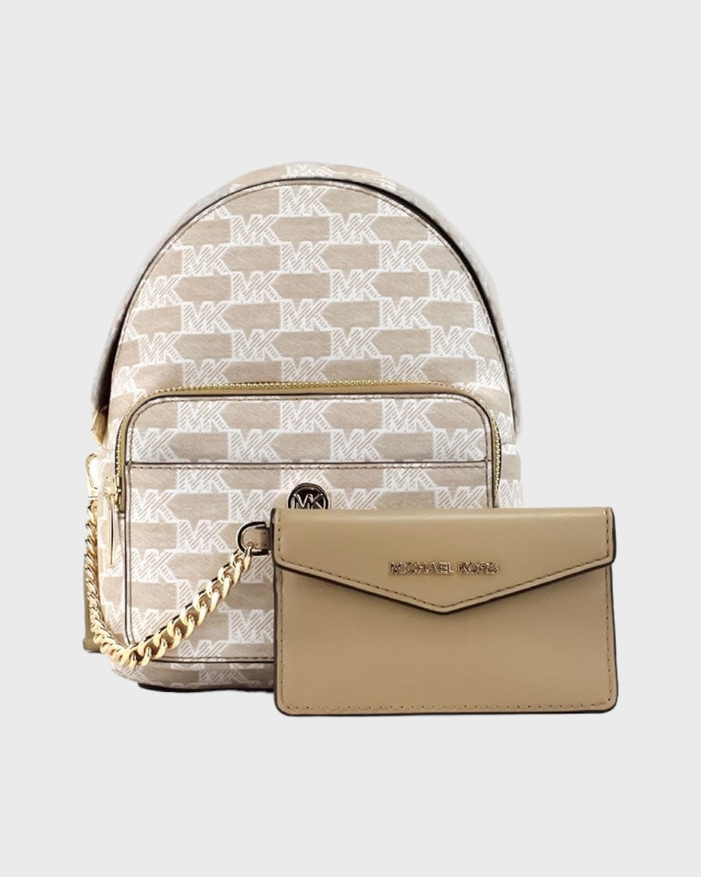 Michael Kors Maisie Mini Beige 2-in-1 Portemonnee & Rugzak