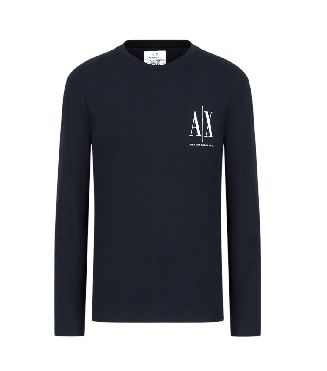 Armani Exchange Blauw T-shirt Long Sleeve Met Logo