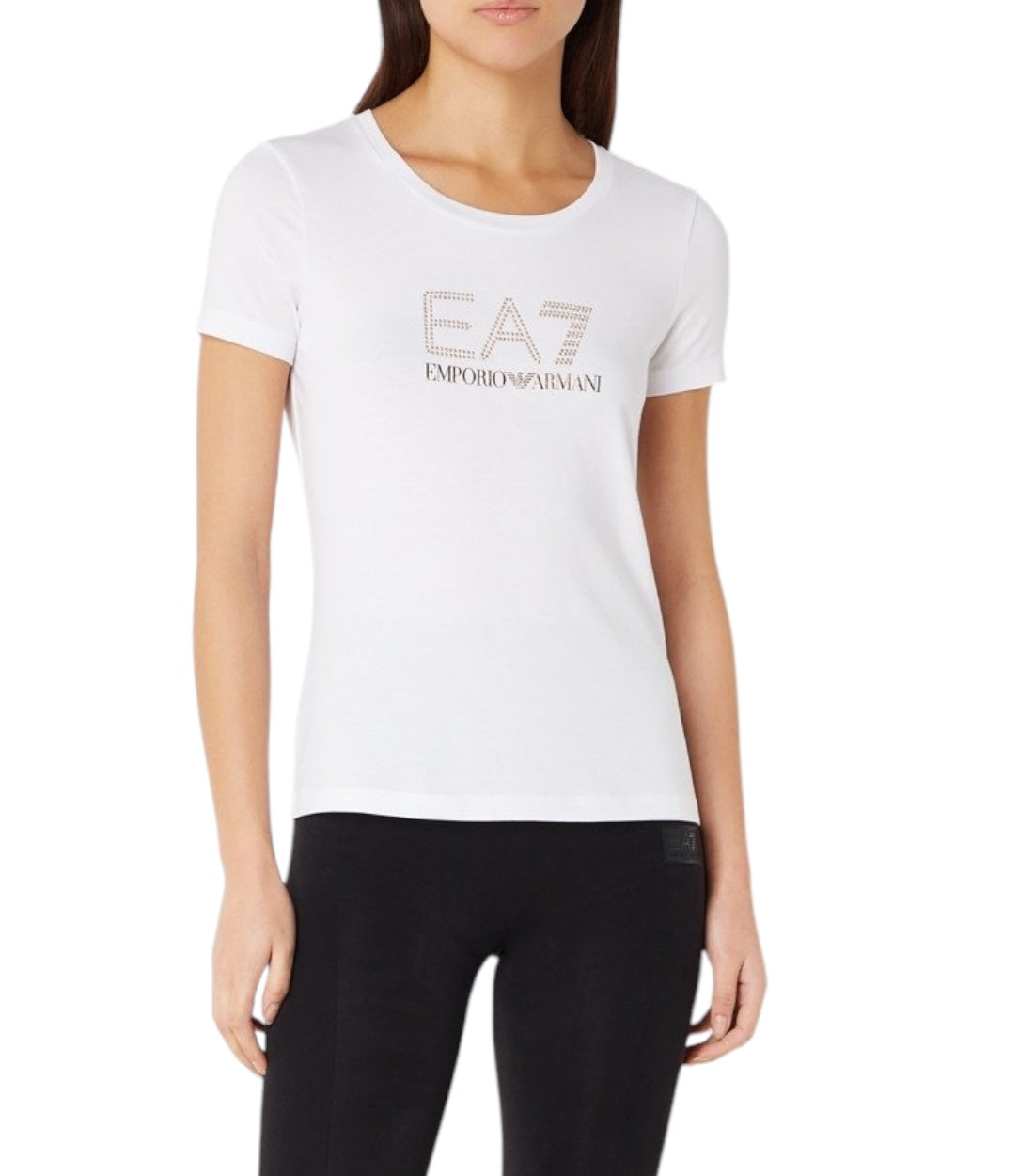 Ea7 Wit T-shirt Met Logo