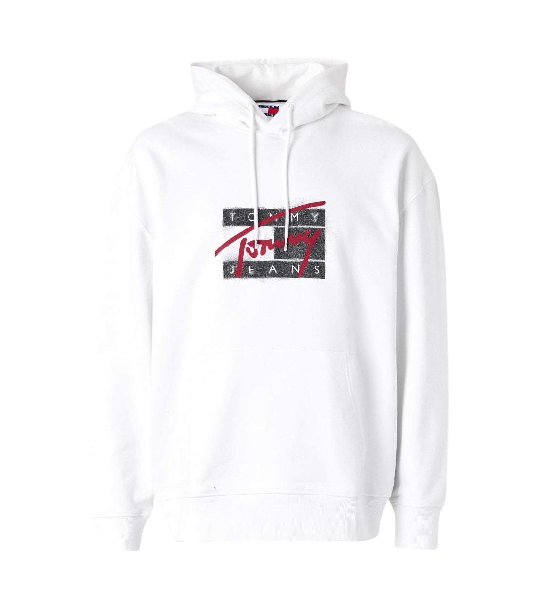 Tommy Hilfiger Jeans Wit Graffiti Signature Hoodie Unisex