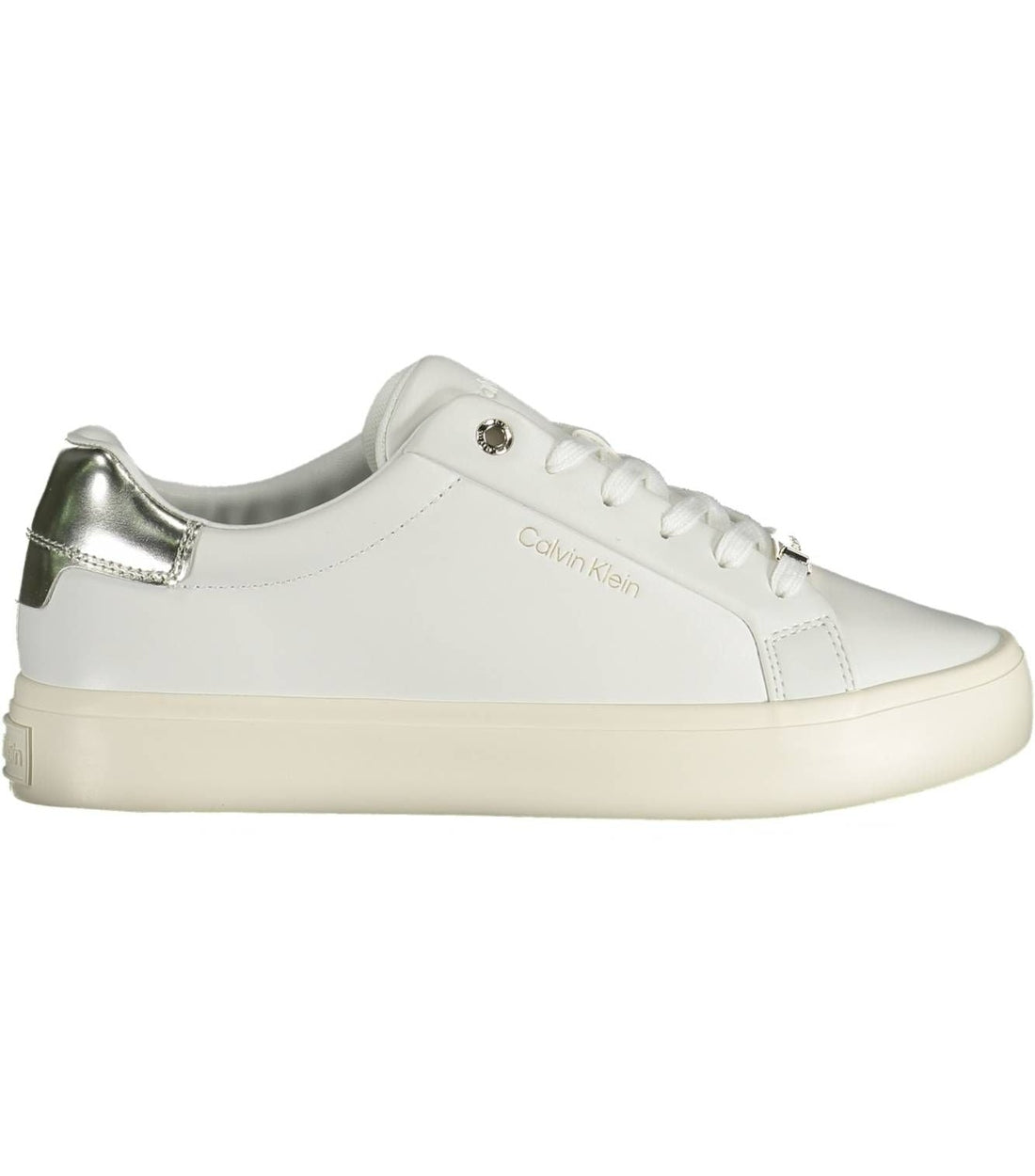 Calvin Klein Elegante Witte Contrasterende Sneaker