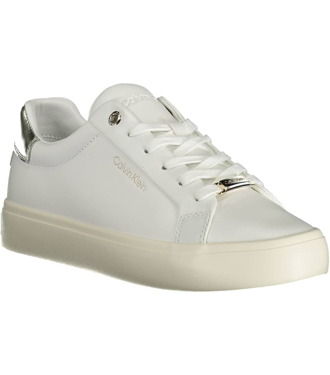 Calvin Klein Elegante Witte Contrasterende Sneaker