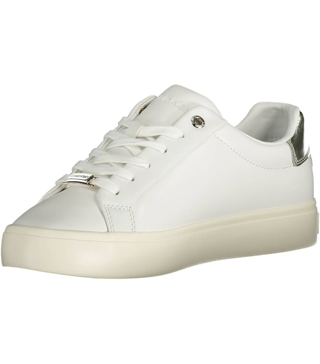 Calvin Klein Elegante Witte Contrasterende Sneaker