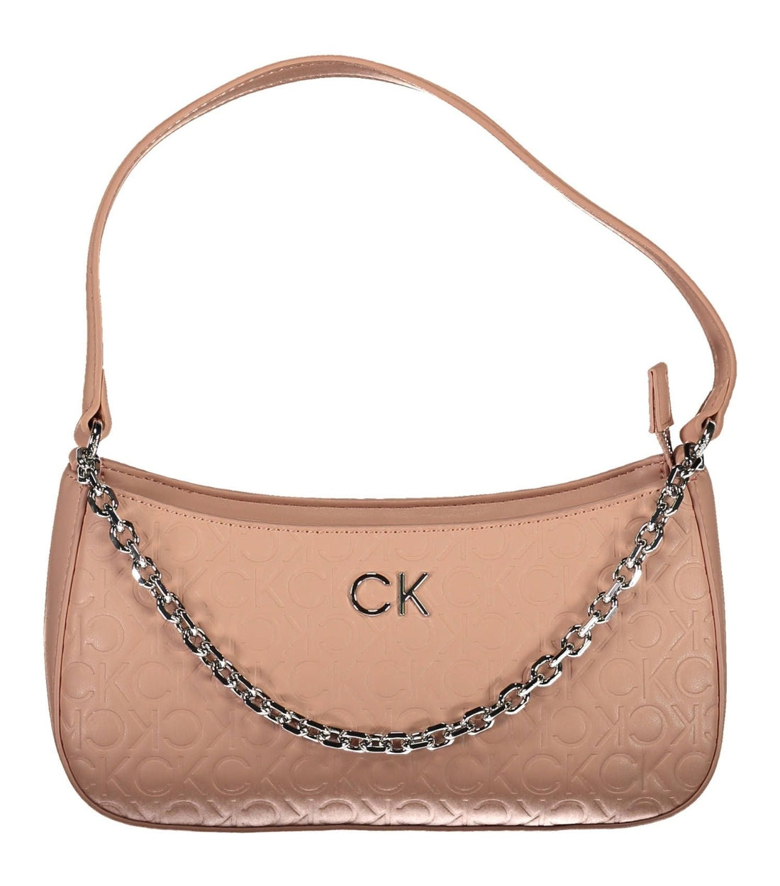 Calvin Klein Chic Roze Handtas met Kettinghandvat