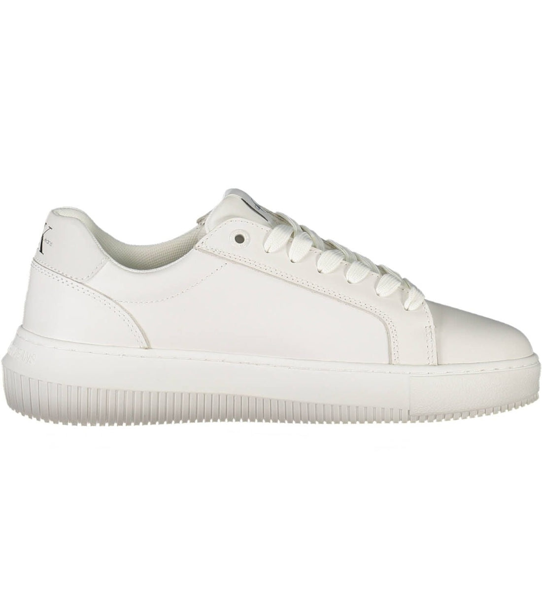 Calvin Klein Eco-Conscious Witte Sneakers Met Contrasterende Accenten