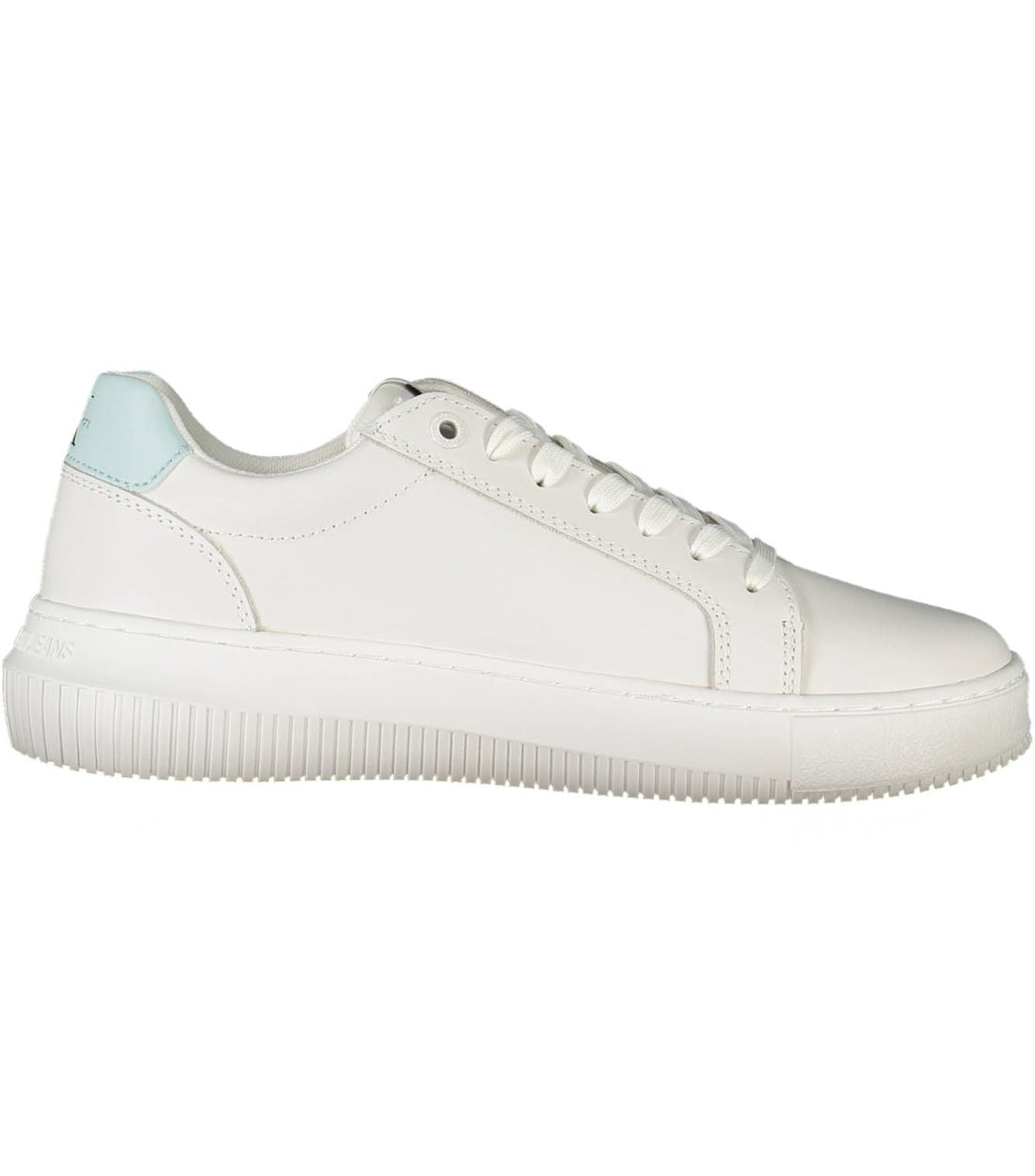 Calvin Klein Chique Witte Sneaker Met Contrasterende Details