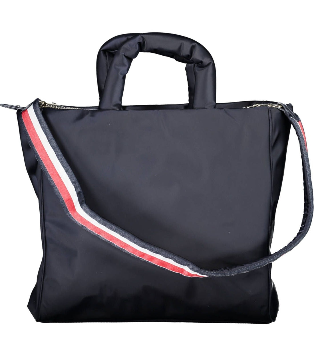 Tommy Hilfiger Elegante Blauwe Handtas met Contrastdetails en Logo