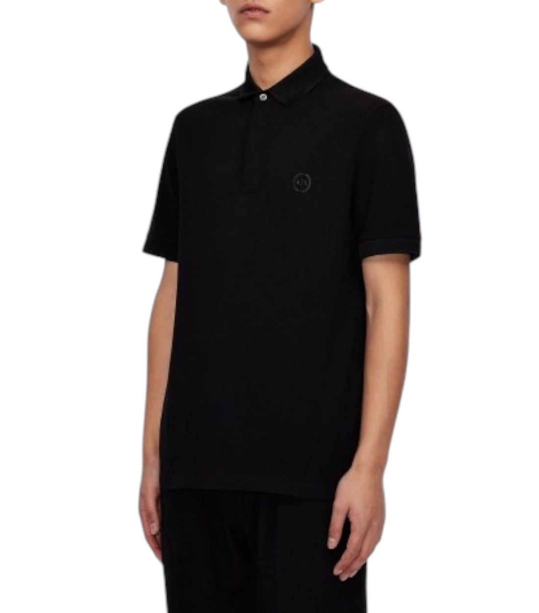 Armani Exchange Zwart Polo Top Met Logo