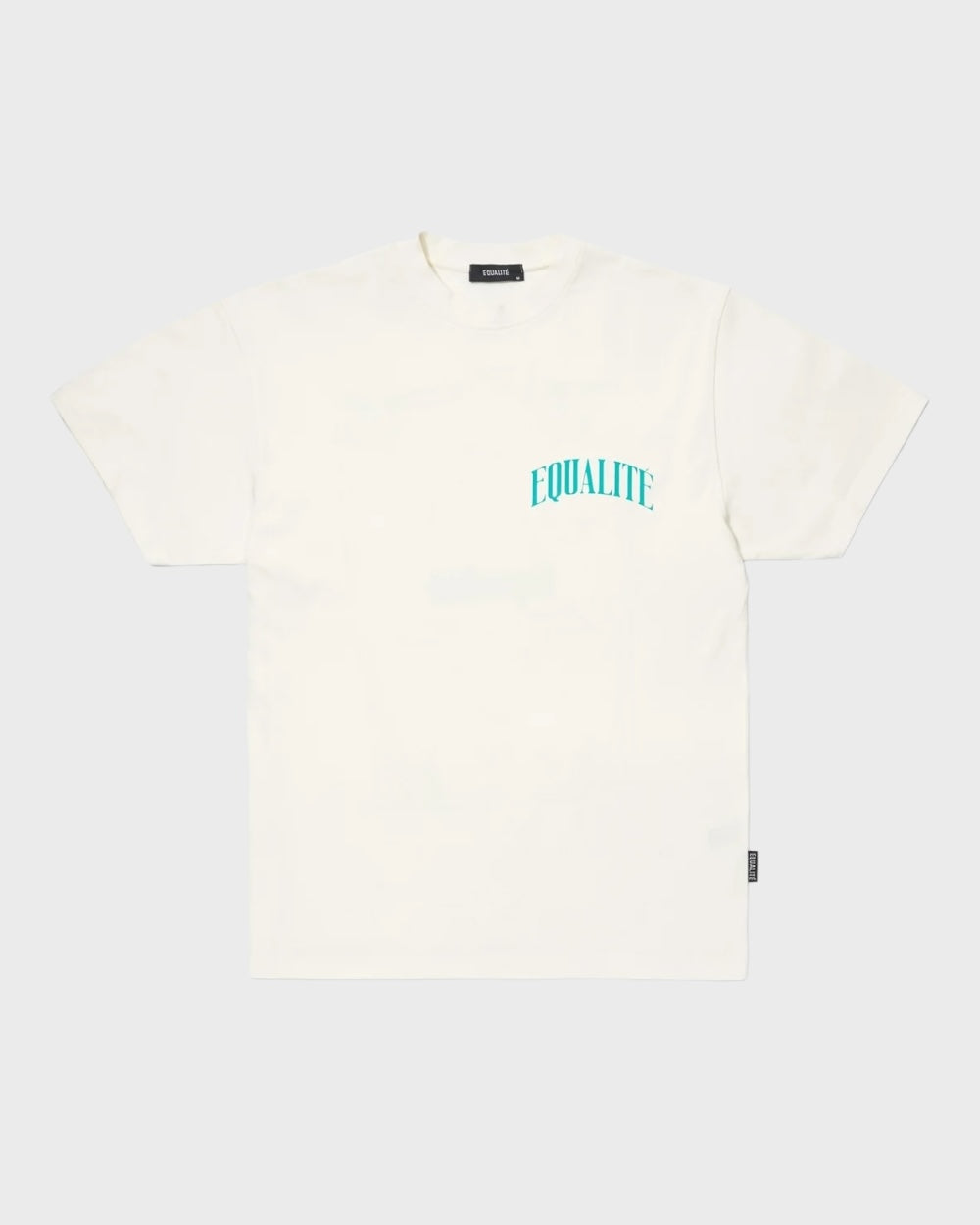 Equalite Oliver Oversized T-shirt Wit / Turqoise Unisex