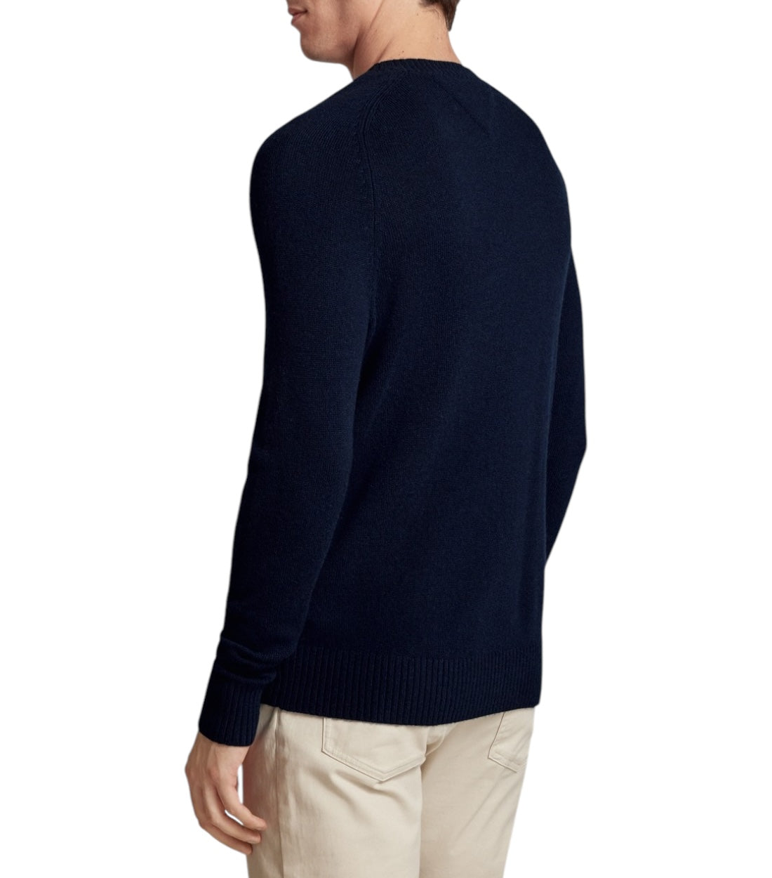 Tommy Hilfiger Blauw Wollen Pullover Met Logostitching