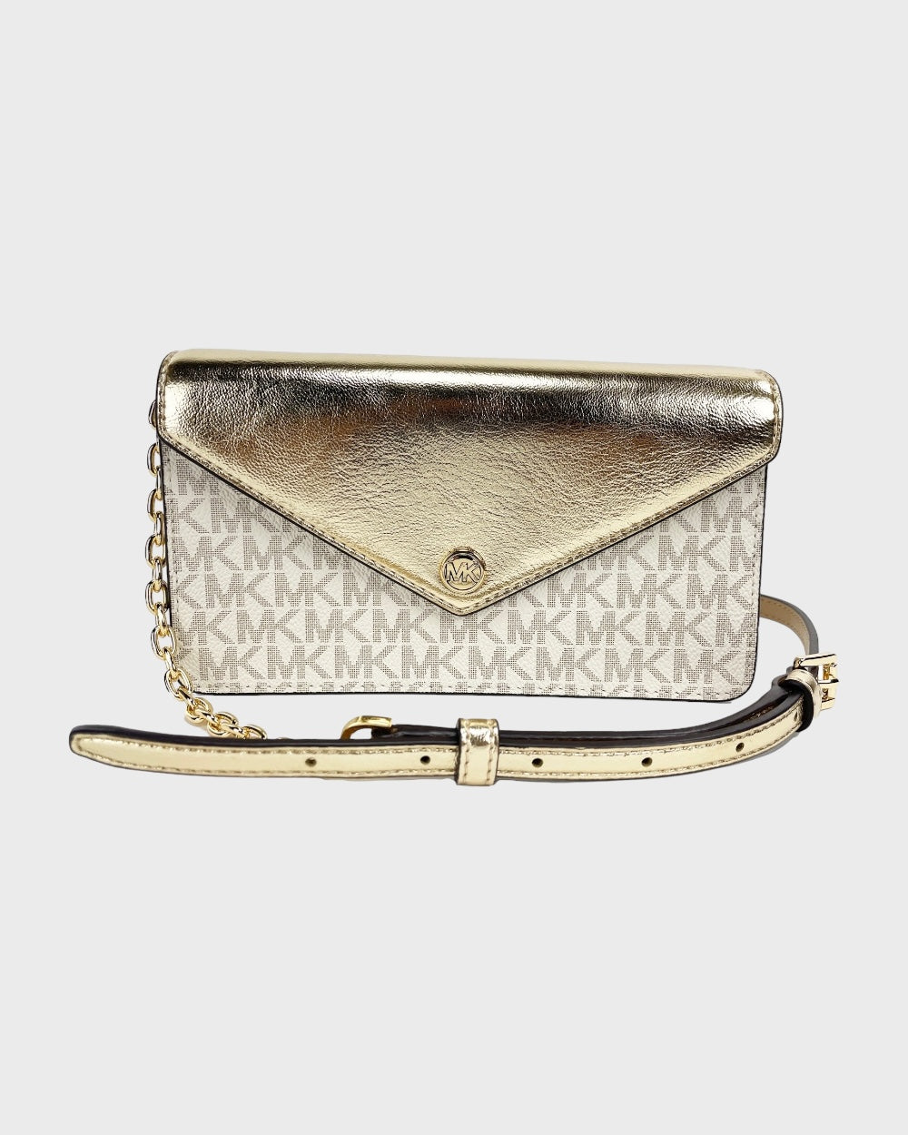 Michael Kors Jet Set Travel Goud Crossbody Tas